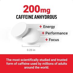 Force Factor caffeine pills close-up of tablets for fast alertness during workouts.
