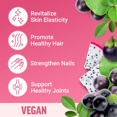Close-up of two chews from Force Factor Collagen Boosting Soft Chews for daily use.