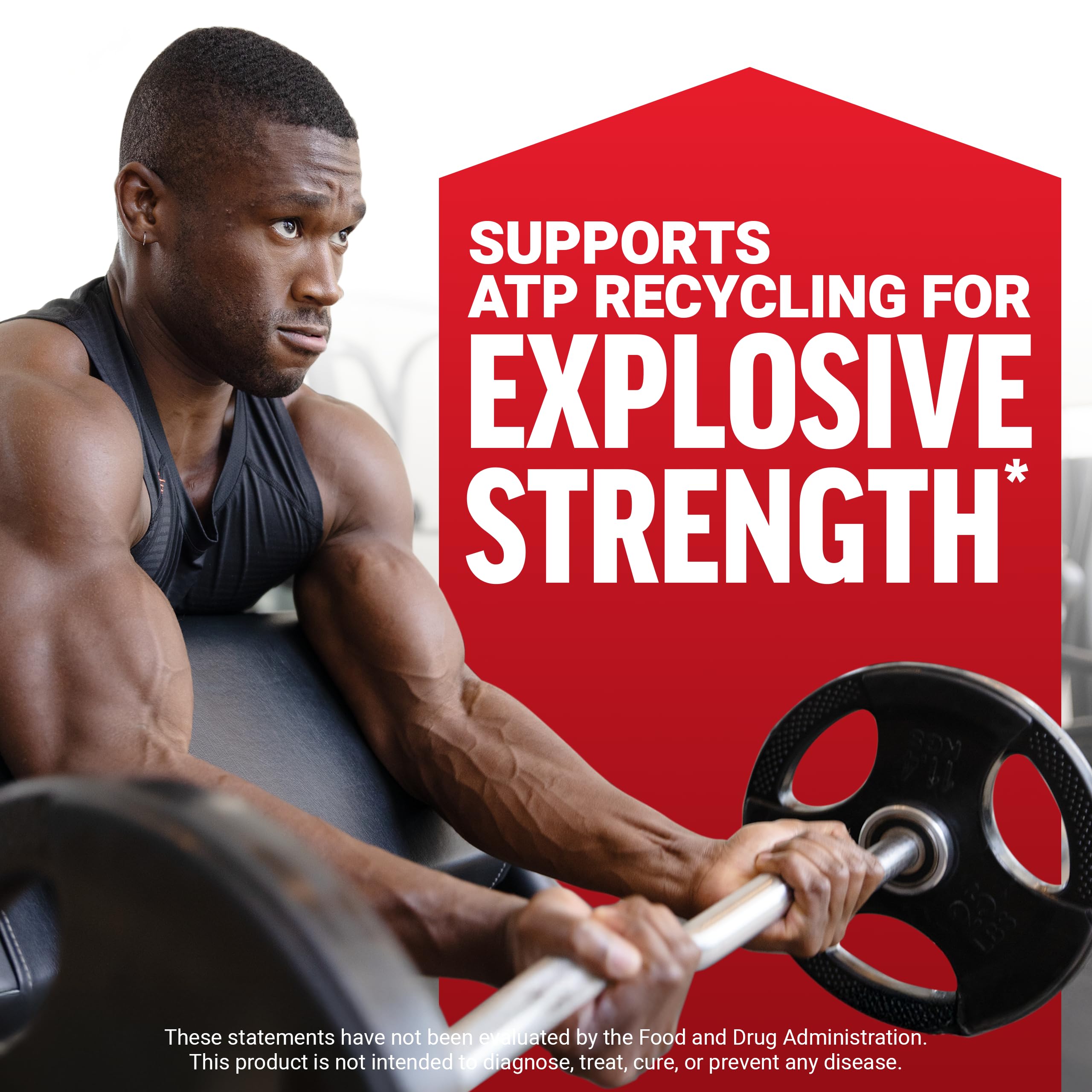 Force Factor Creatine bottle label highlighting quality and ingredients.