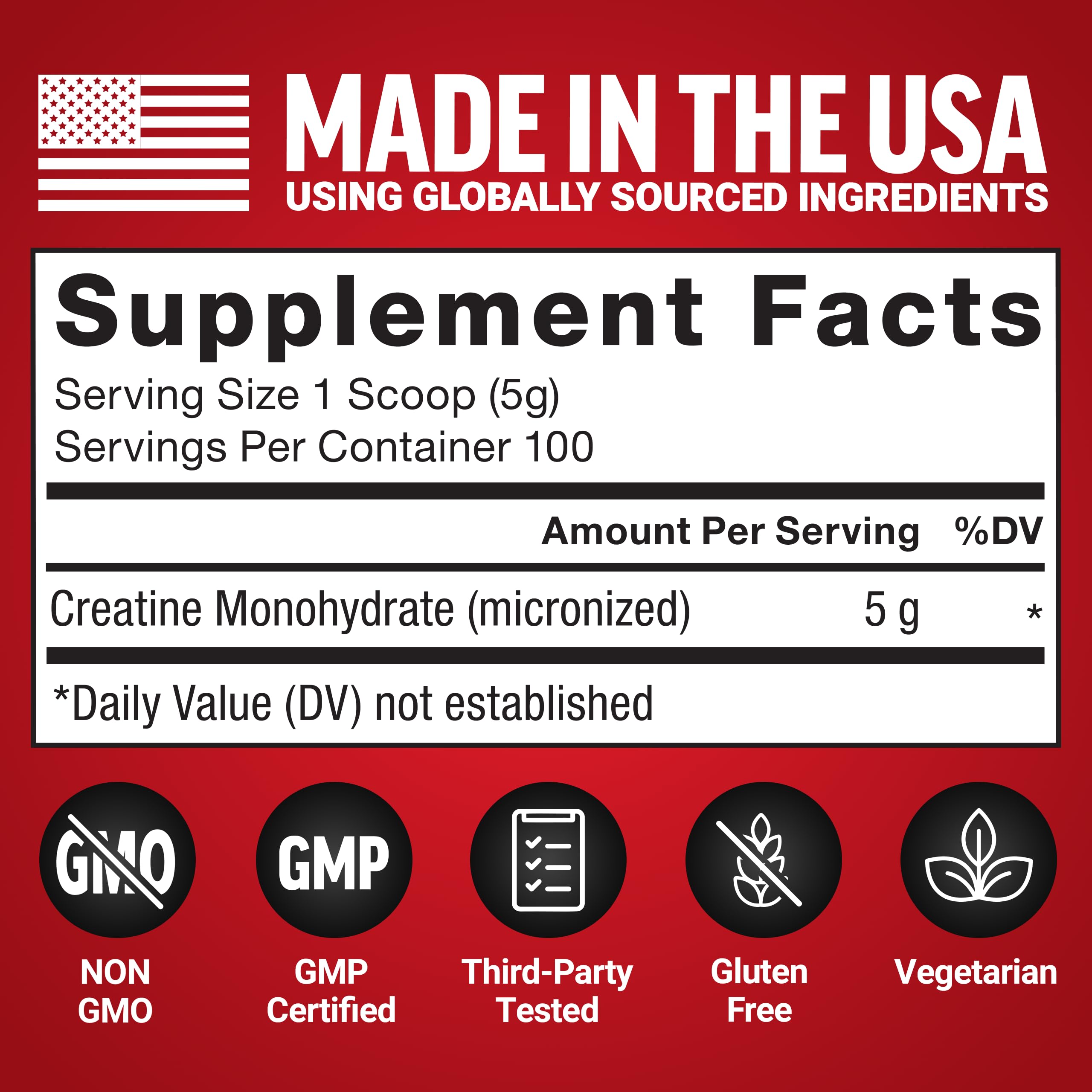 Force Factor Creatine Monohydrate powder micronized texture enables smooth, lump-free mixing.