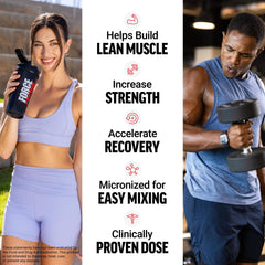 Force Factor Creatine scoop dispensing a precise 5 g serving for consistency.