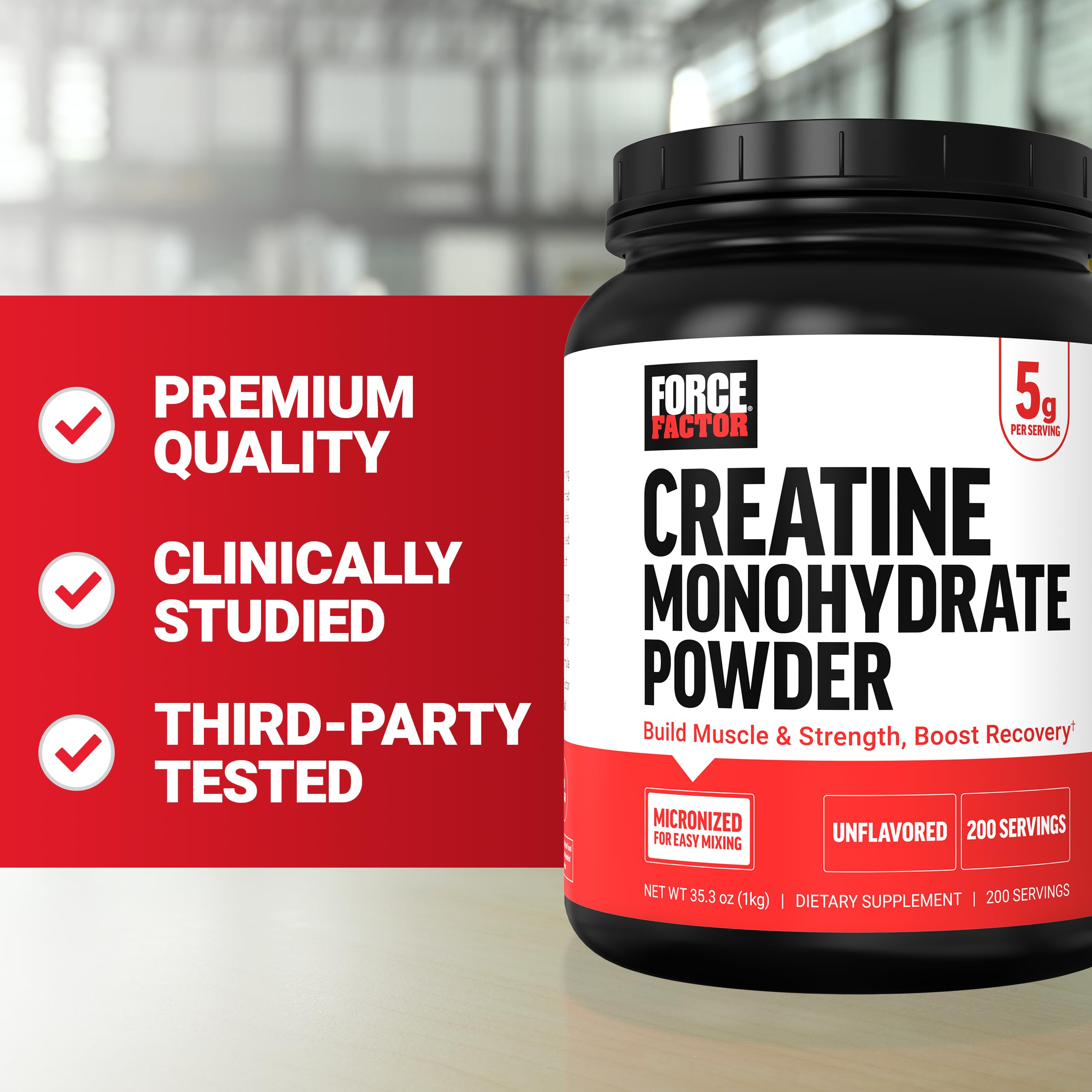 Force Factor Workout Essentials Setup shows easy daily integration.