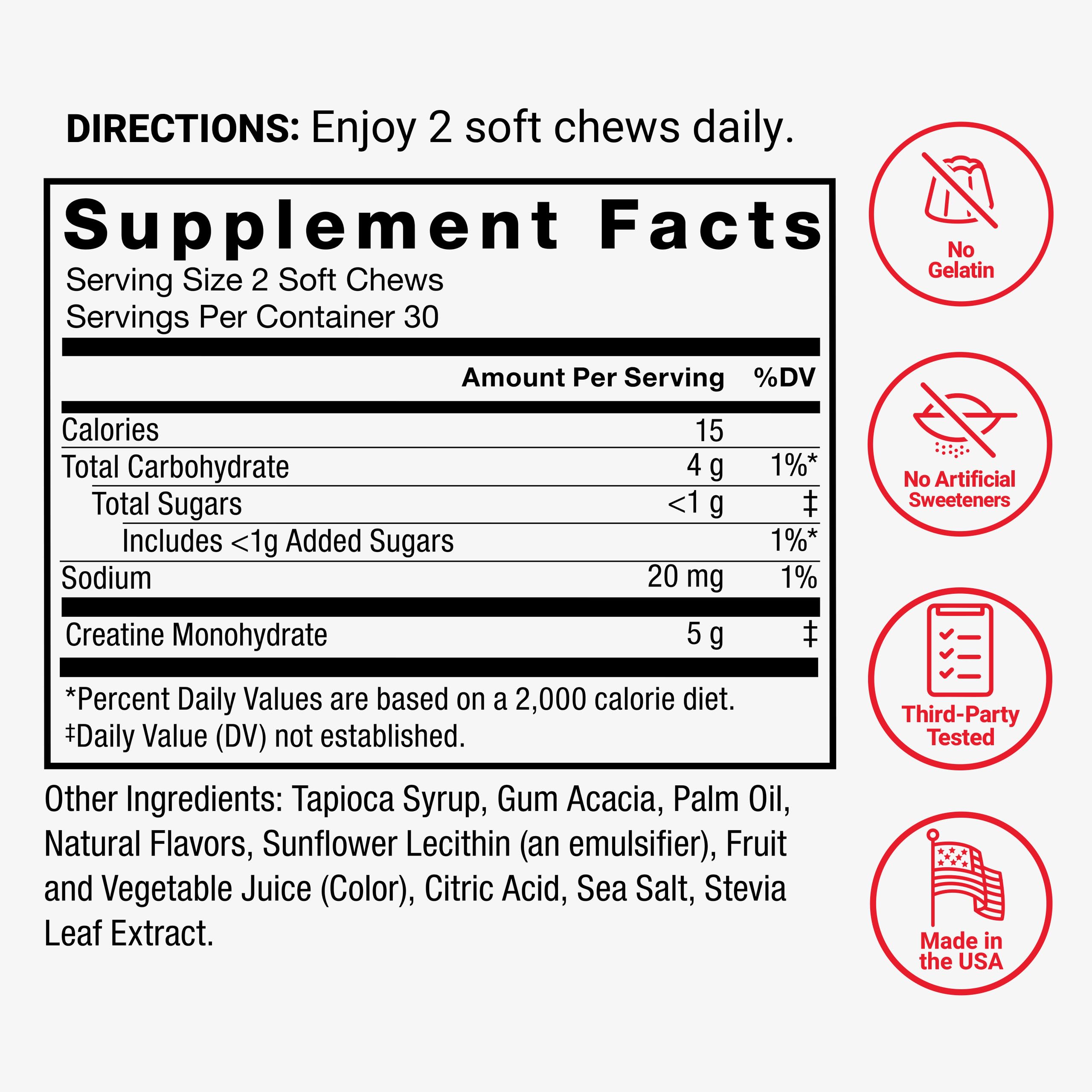 Re-sealable bottle keeps chews fresh