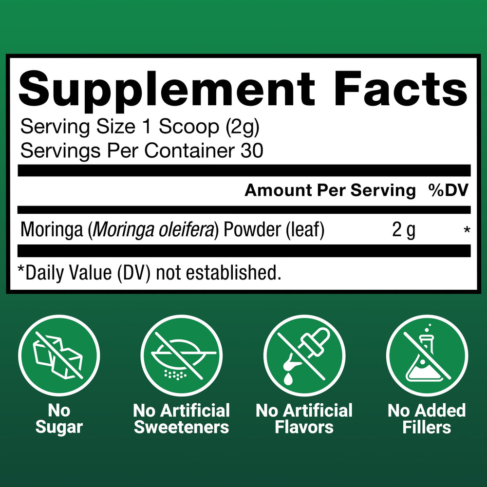Yogurt bowl mixed with Force Factor Modern Moringa Powder for nutrition