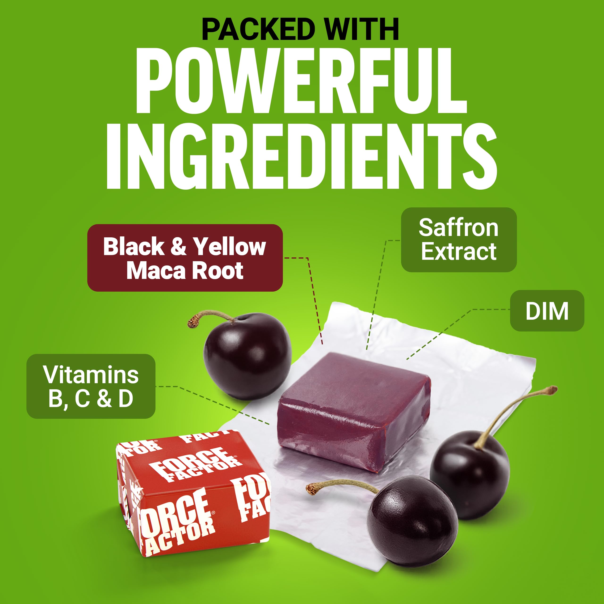 Force Factor Perfect Maca formula with saffron and DIM for mood balance.