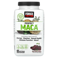 Force Factor Perfect Maca soft chews yellow maca visual.