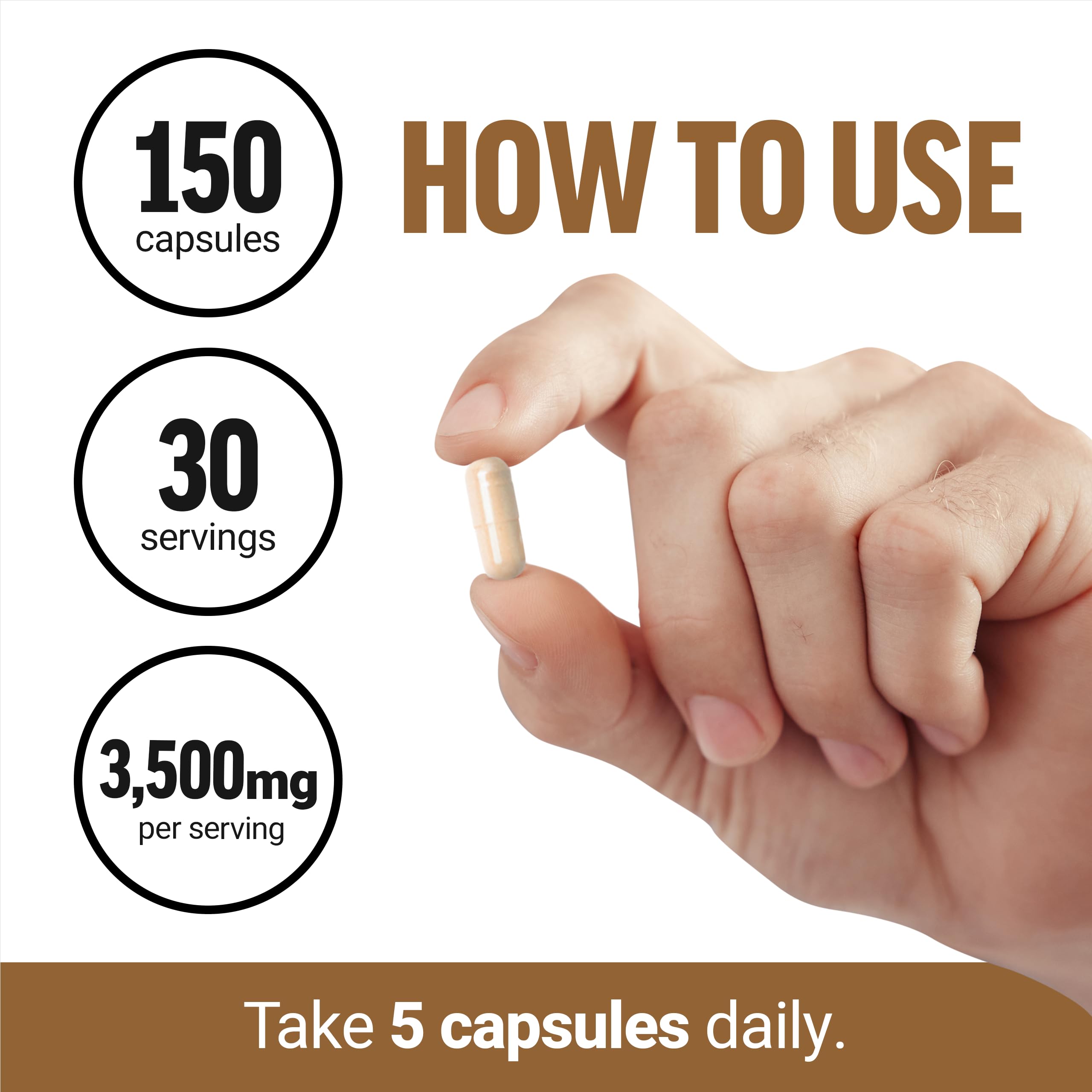 Force Factor Primal Origins contains 150 capsules per bottle for a longer-term routine.