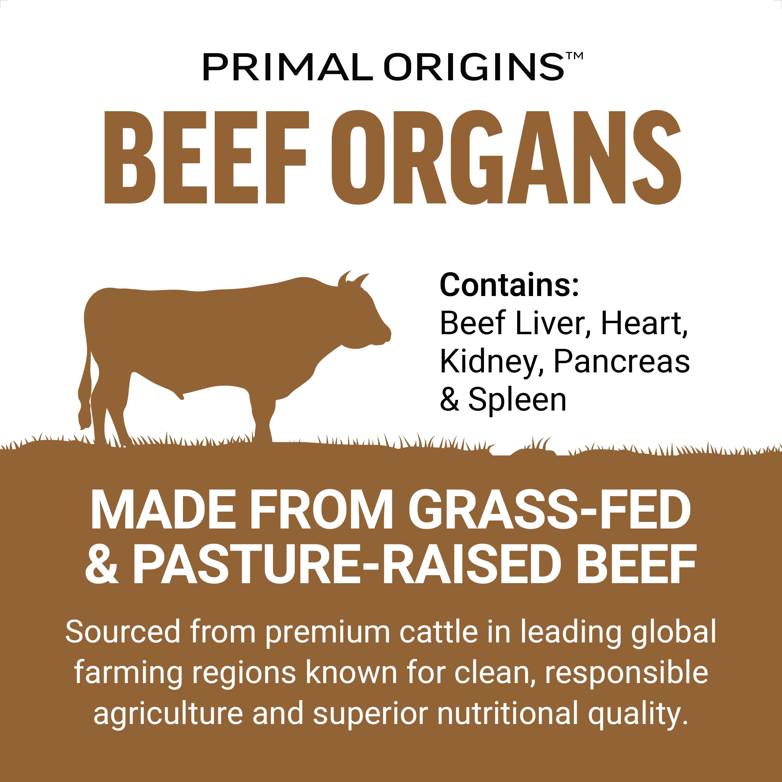 Force Factor Primal Origins grass-fed ingredients showcase natural sourcing and nutrient-rich blend.