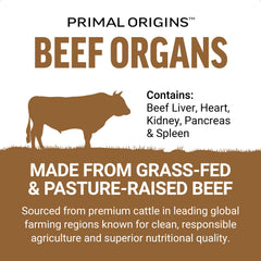 Force Factor Primal Origins grass-fed ingredients showcase natural sourcing and nutrient-rich blend.