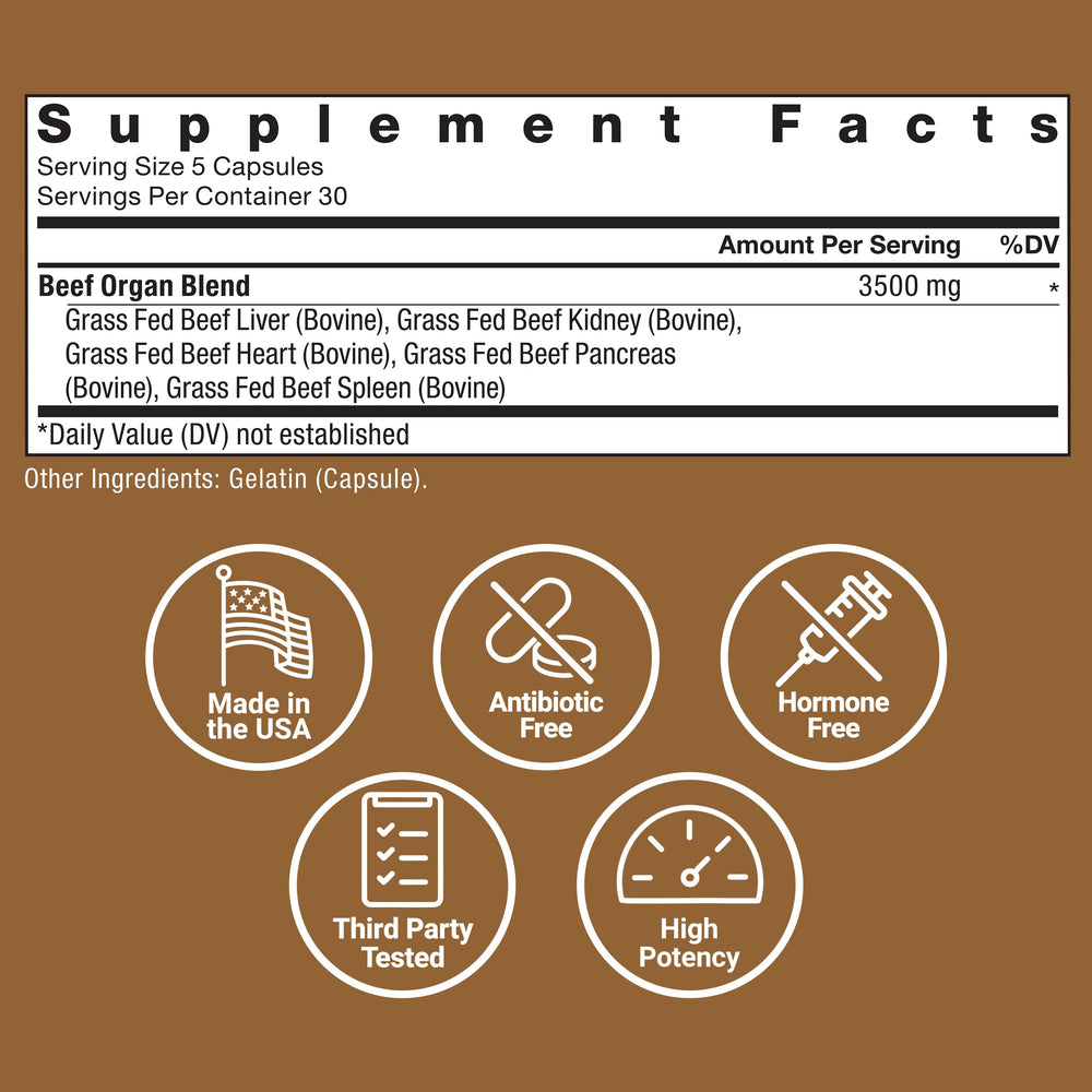 Force Factor Primal Origins bottle shows USA-made quality and hormone-free sourcing.