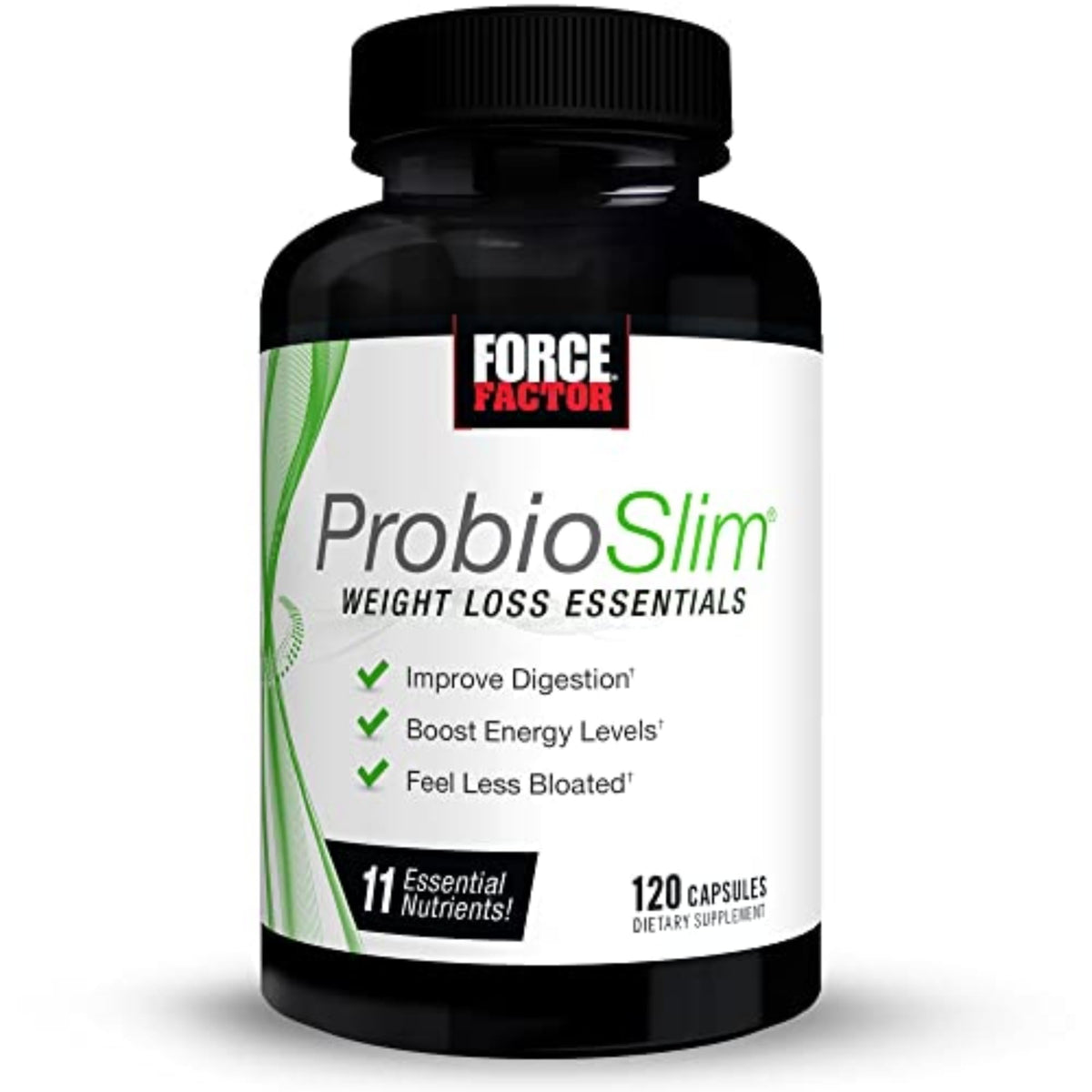 Force Factor ProbioSlim bottle front view for digestive health support