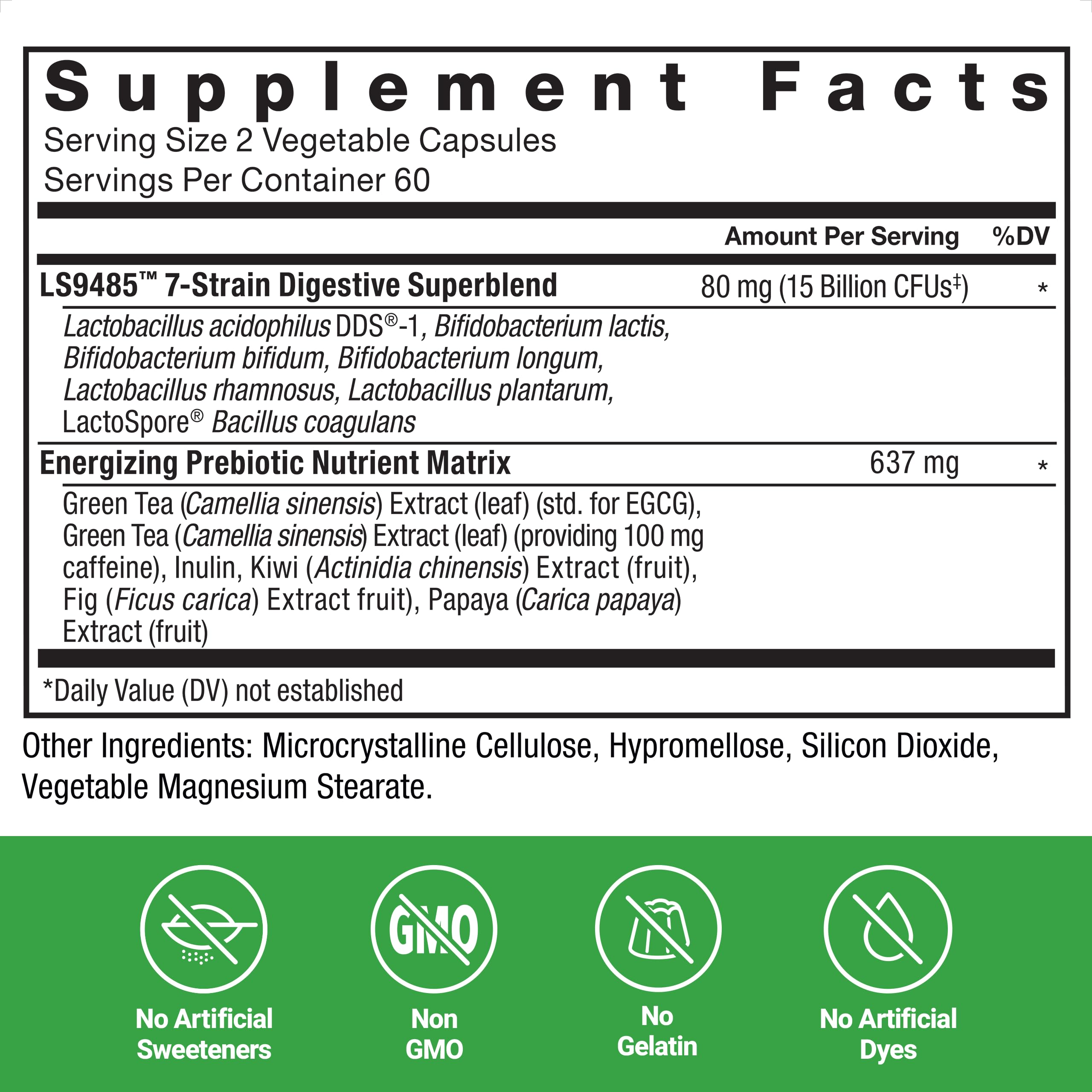ProbioSlim with green tea EGCG and caffeine for a subtle energy lift