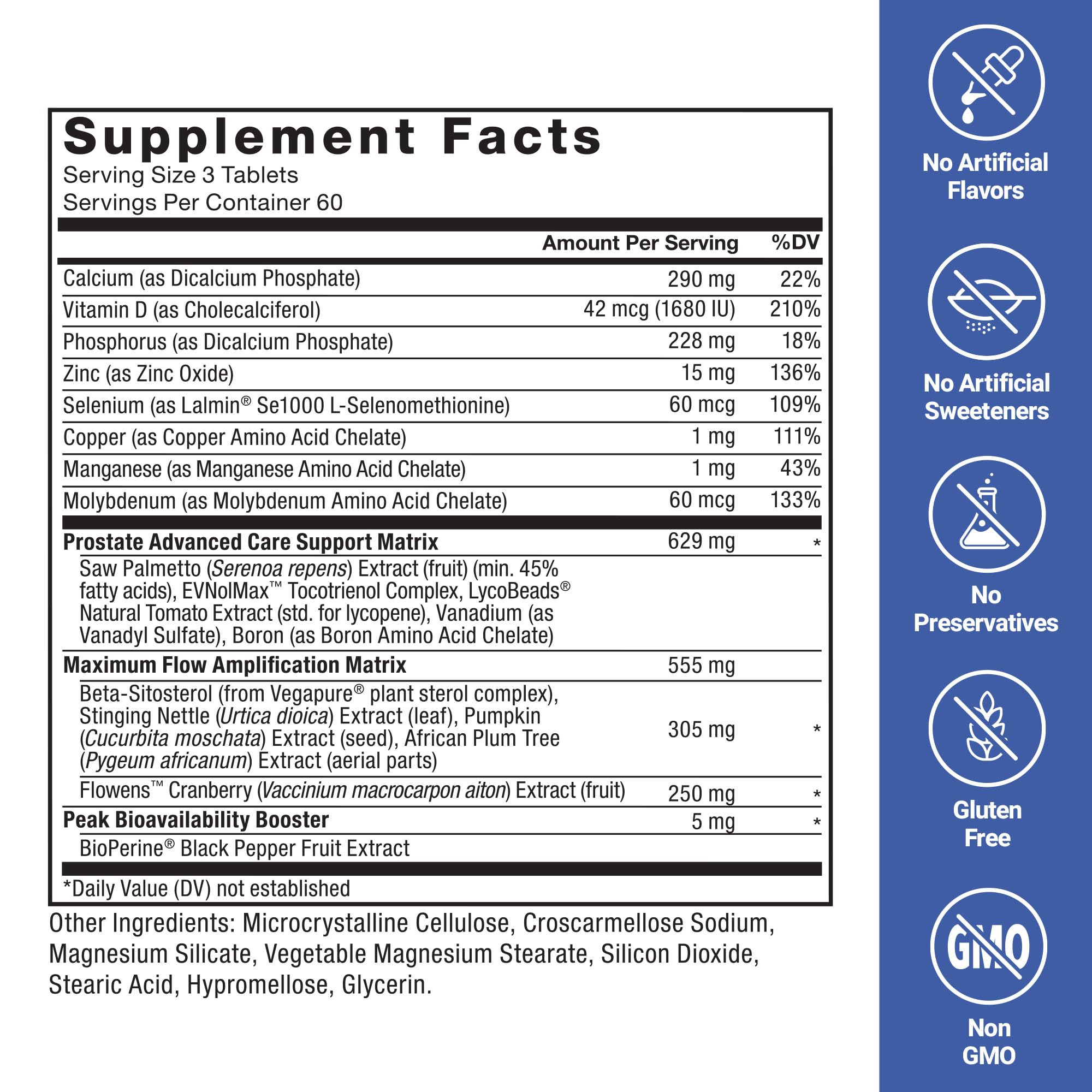 Force Factor Prostate Advanced saw palmetto extract promotes normal prostate size.