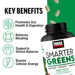 Force Factor Smarter Greens pour demonstrates easy serving on the go.