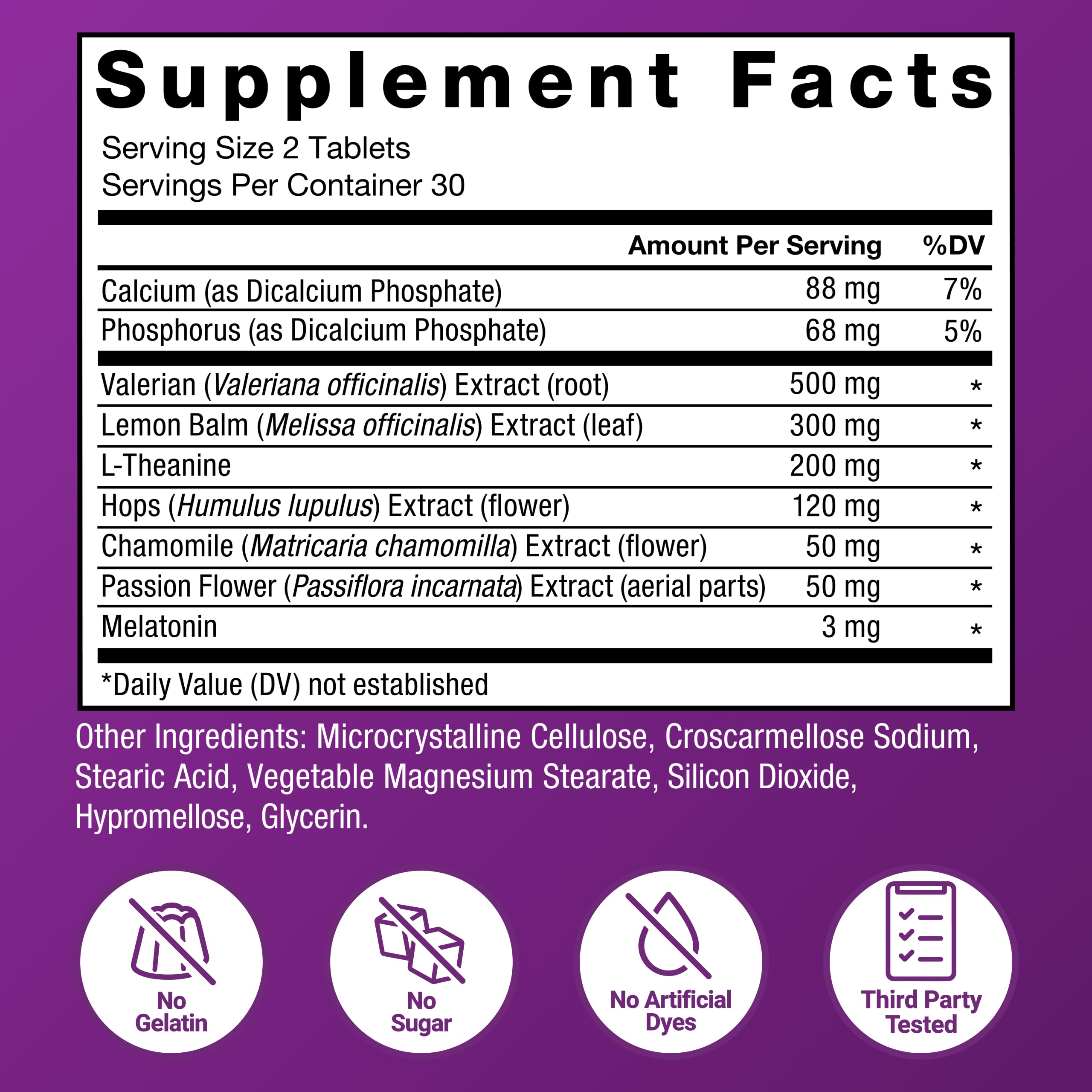 Melatonin dosage indication of 3 mg in Somnapure bottle.