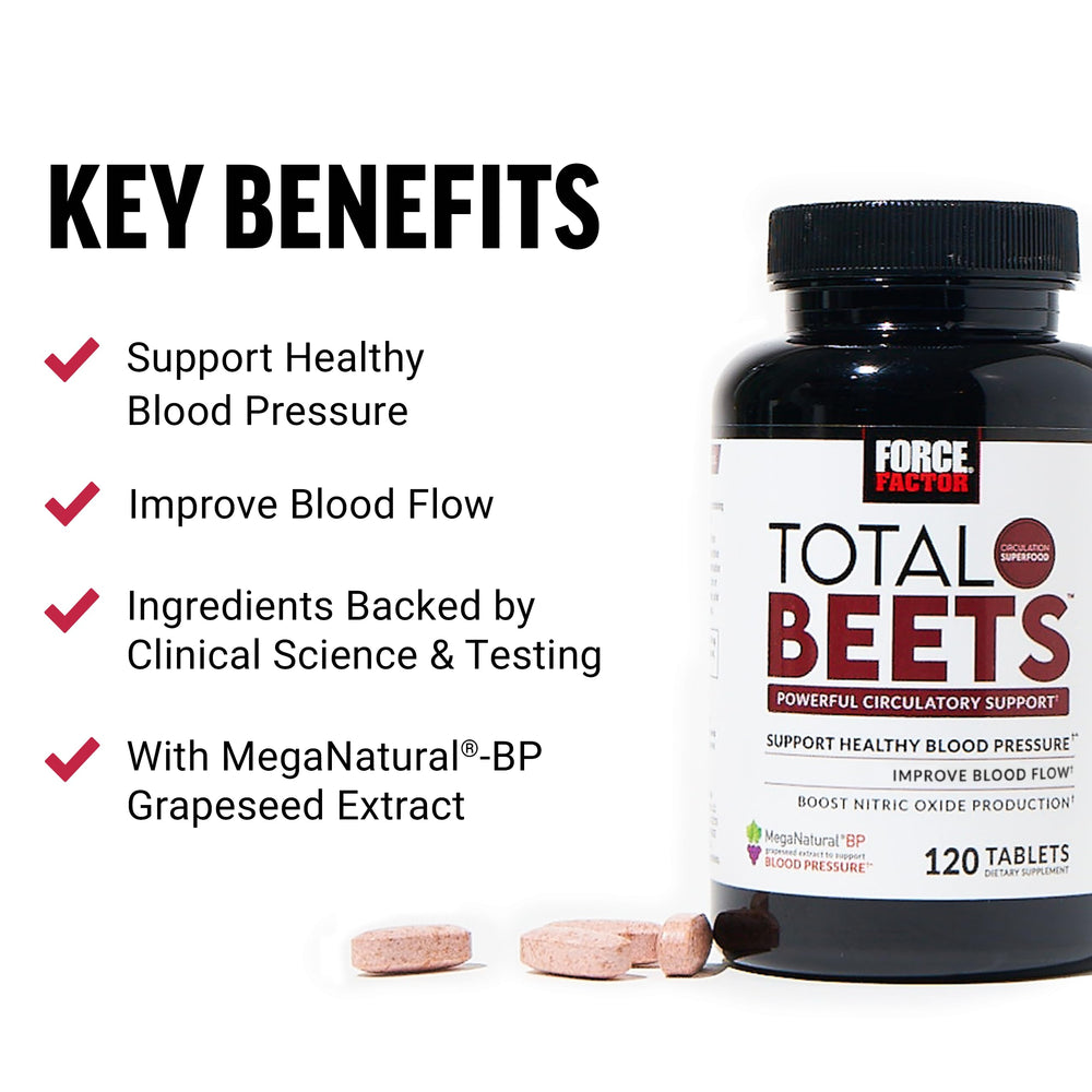 Force Factor Total Beets bottle pour indicating daily use convenience