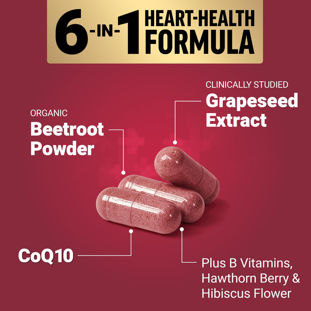 Force Factor Total Beets capsules emphasize hawthorn and hibiscus for antioxidant support.