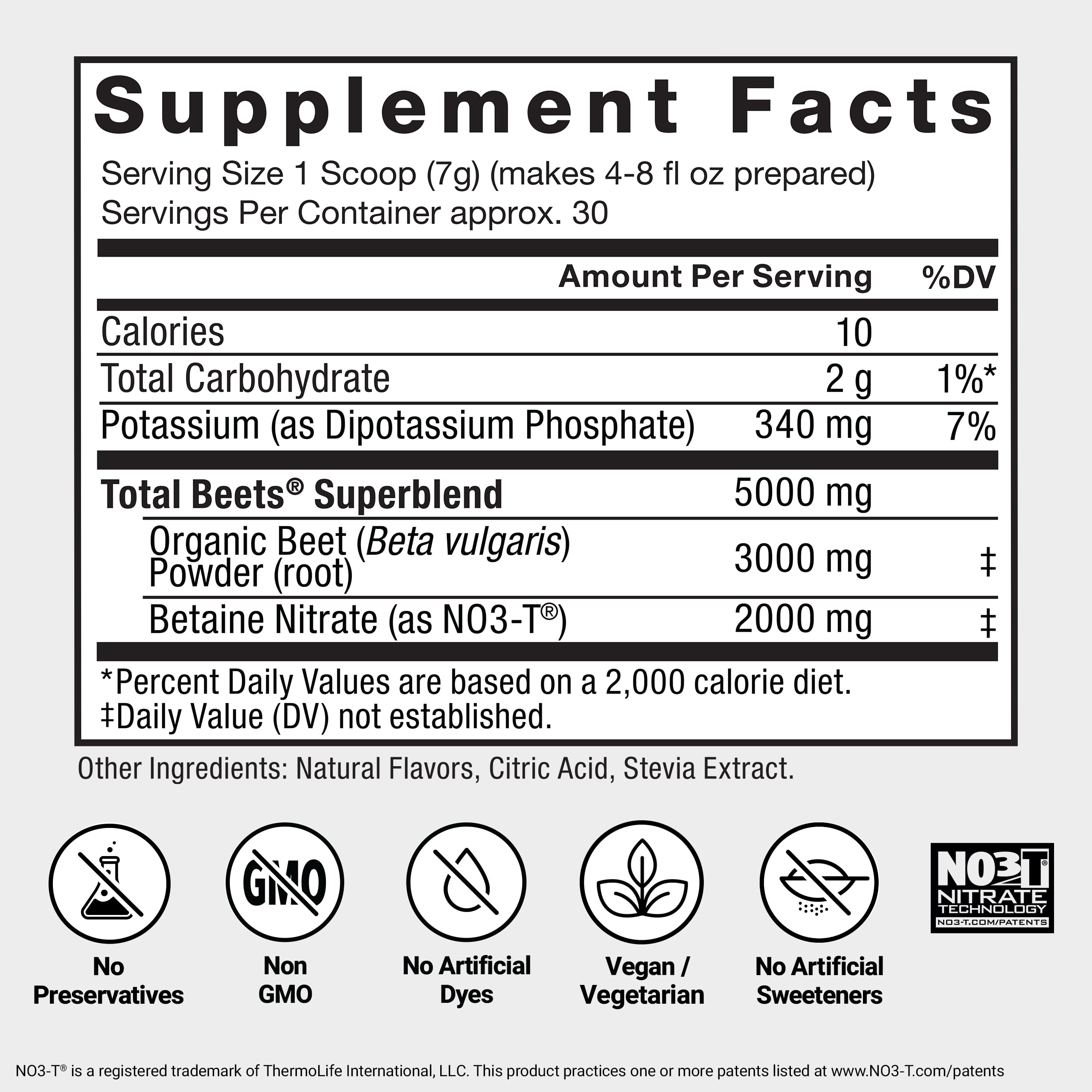 Force Factor Total Beets drink-mix-ready-glass captures a ready-to-drink hydration moment.