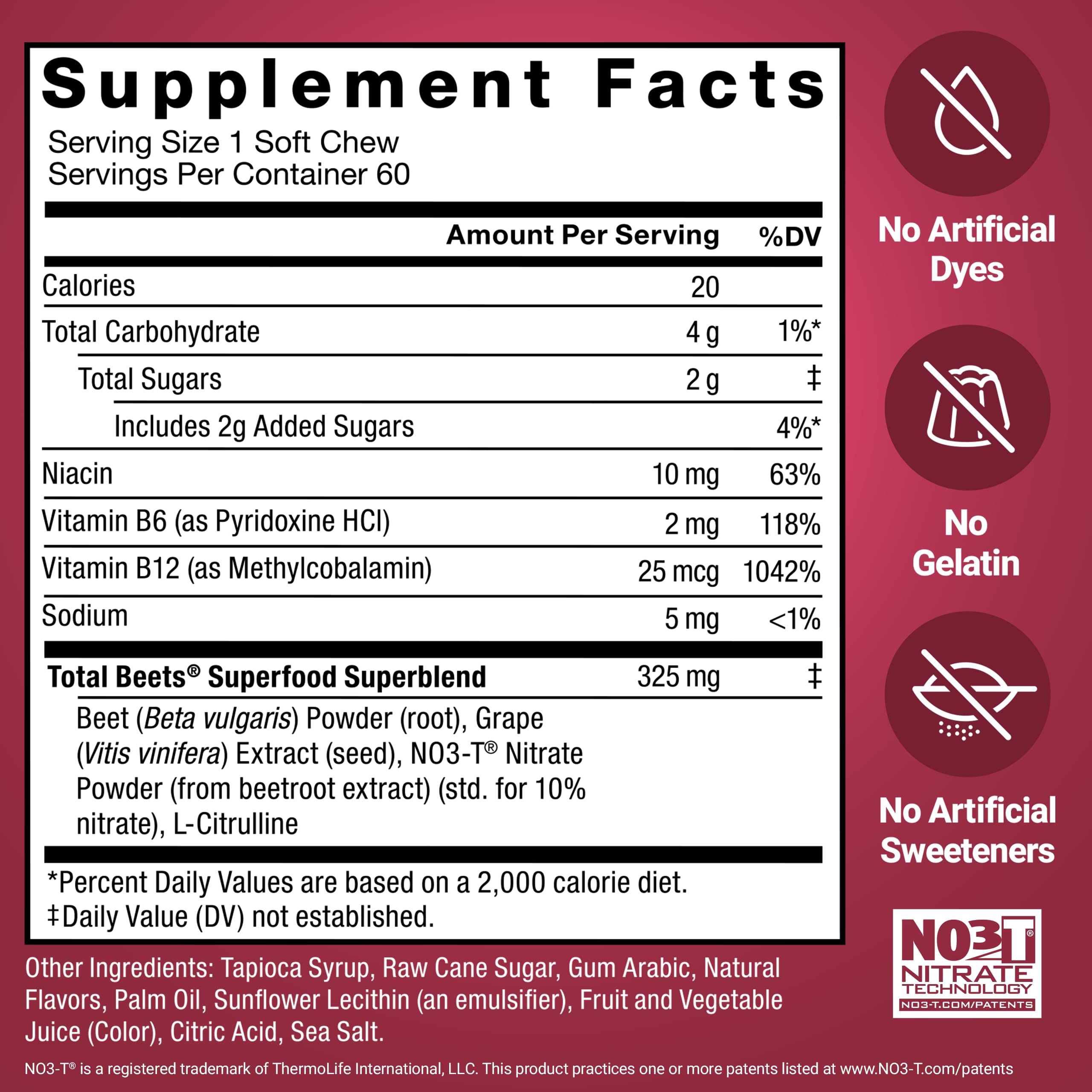 Force Factor Total Beets produced in GMP-certified USA facilities.