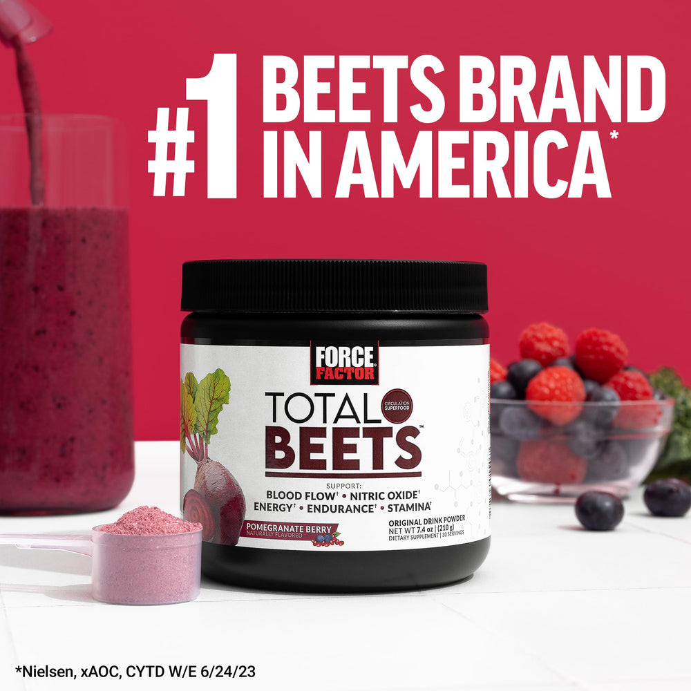 Total Beets label highlighting grape seed extract benefits