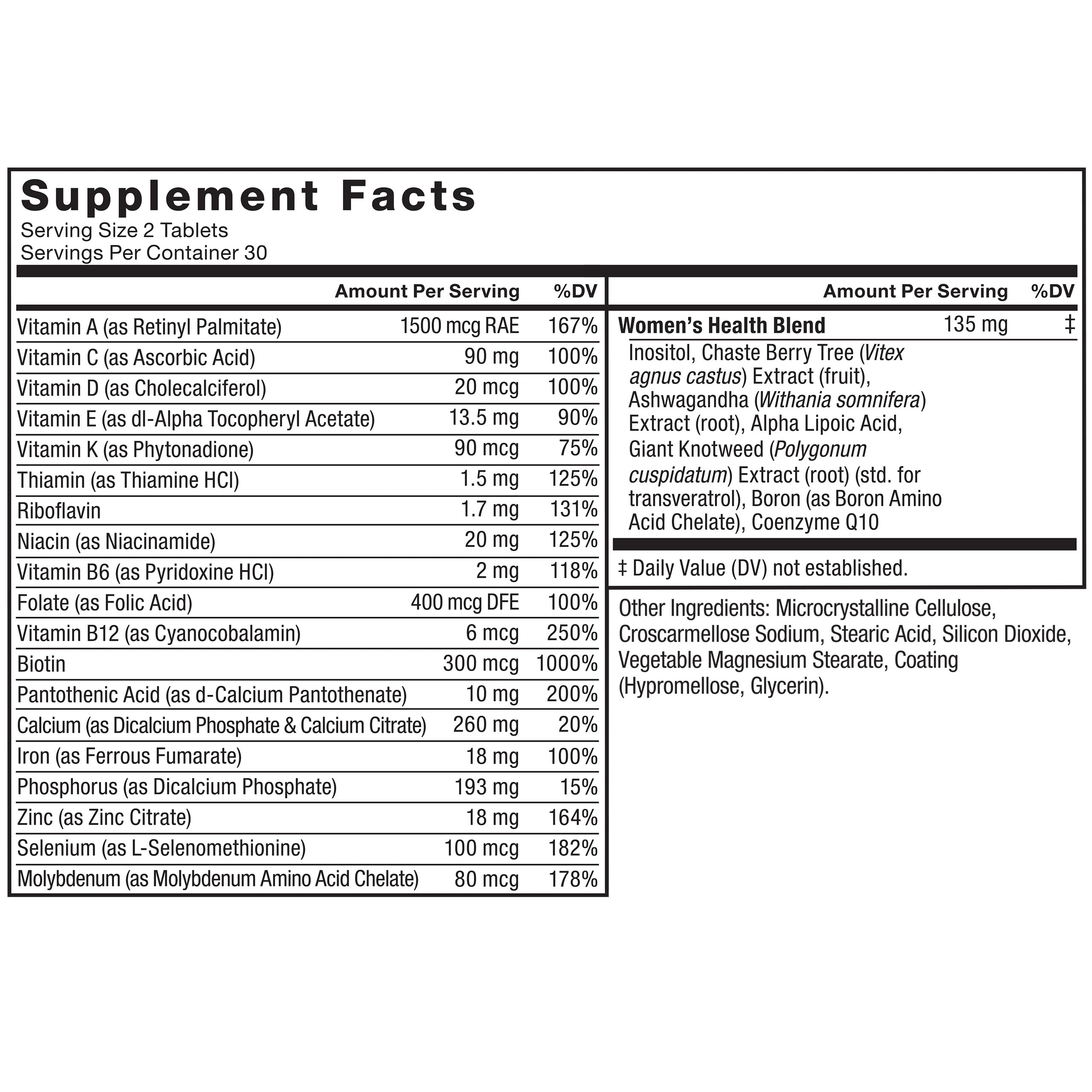 Force Factor Women’s Multivitamin immunity symbol suggests immune support