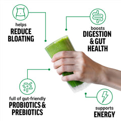 Force Factor Smarter Greens scoop demonstrates easy measuring for quick nutrition.