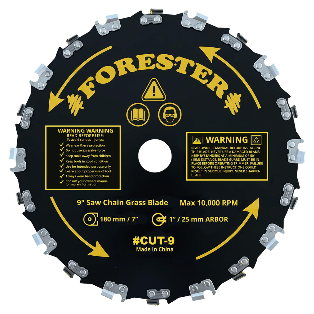 FORESTER heavy-duty trimmer friendly design for higher horsepower machines during demanding cuts.