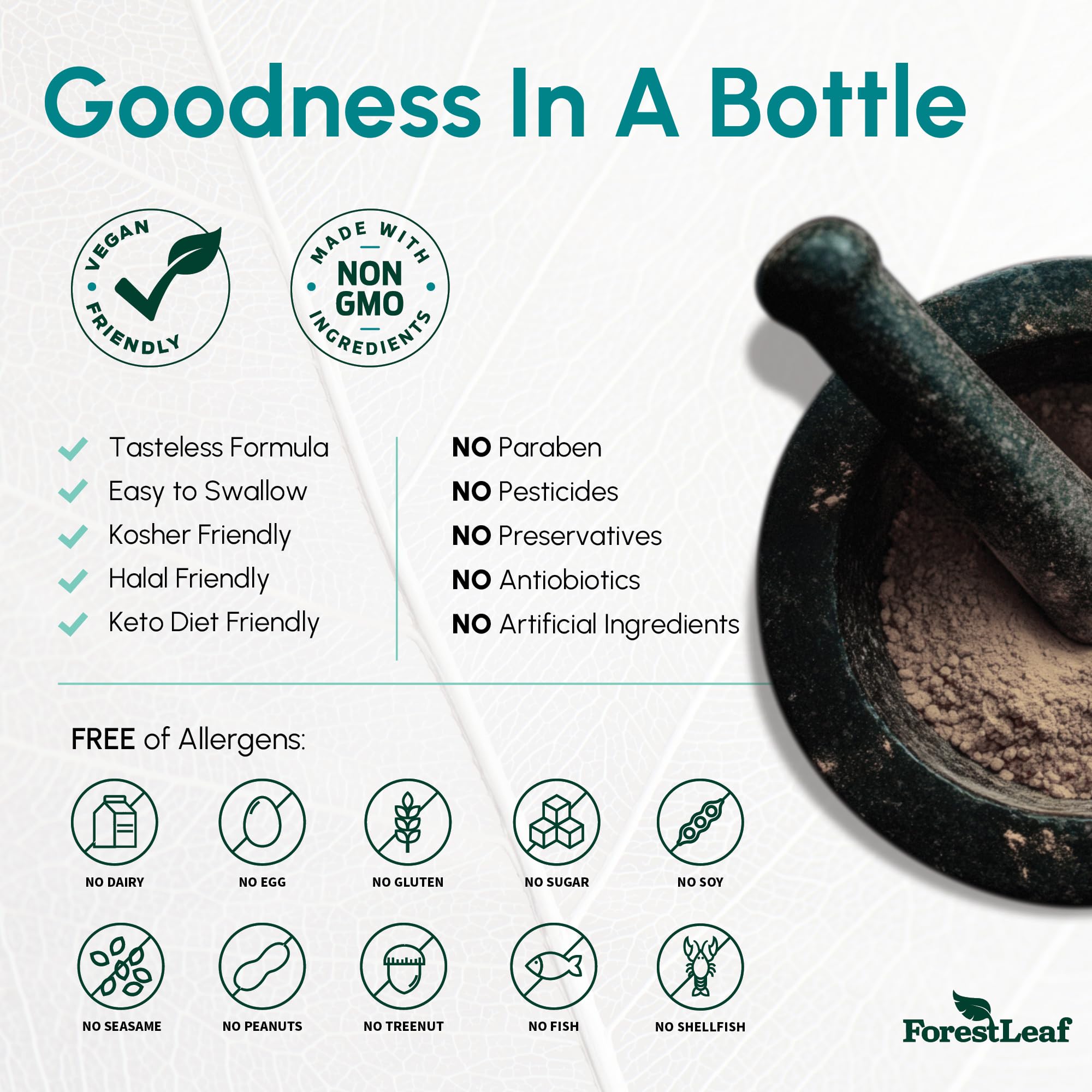 ForestLeaf riboflavin 400mg is vegetarian-friendly for diverse diets.