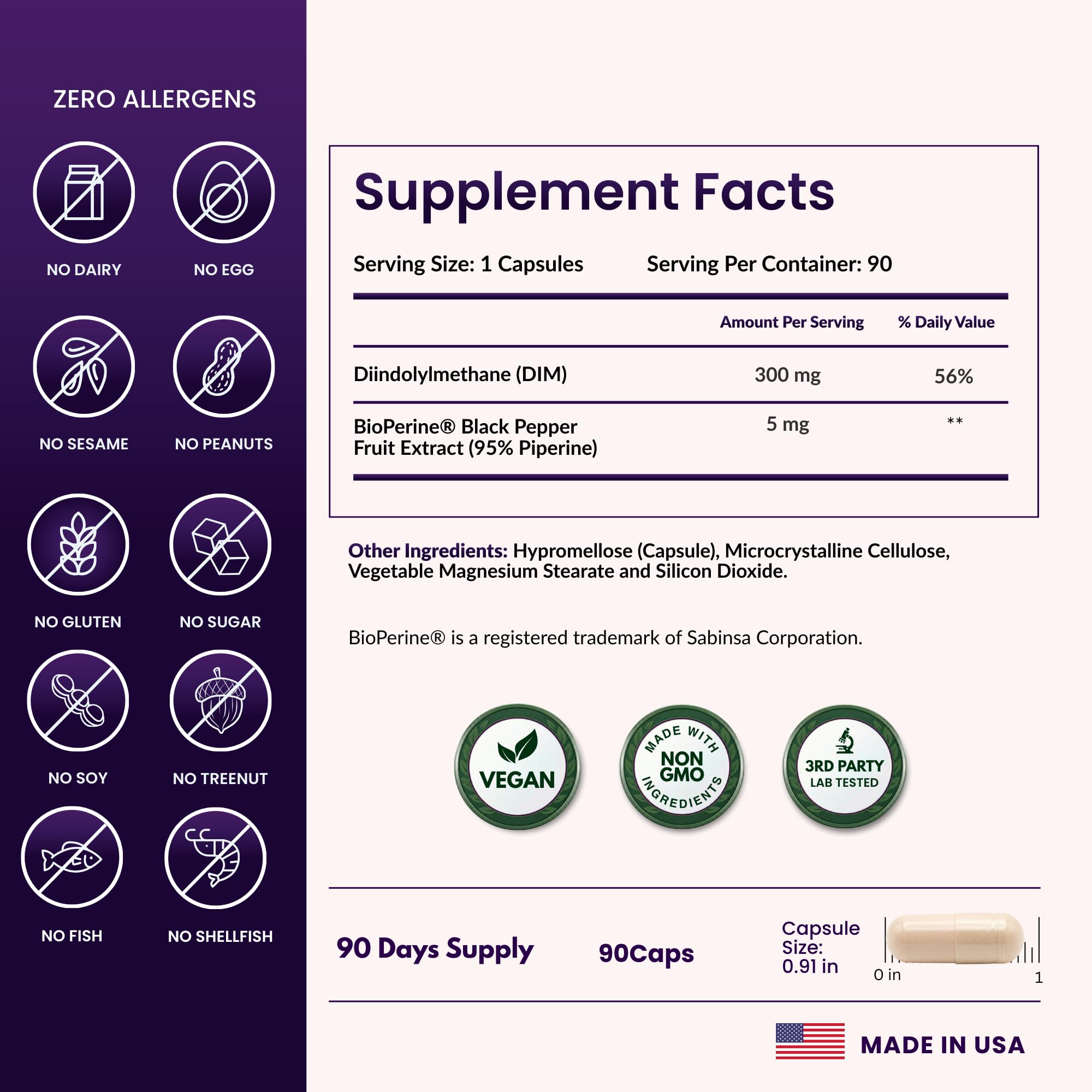 ForestLeaf DIM delayed-release capsules designed for steady delivery