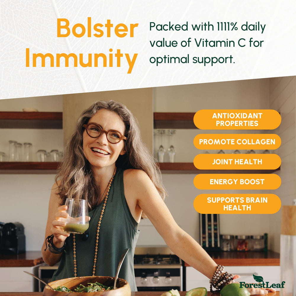 ForestLeaf Vitamin C capsules prepared for everyday use with meals