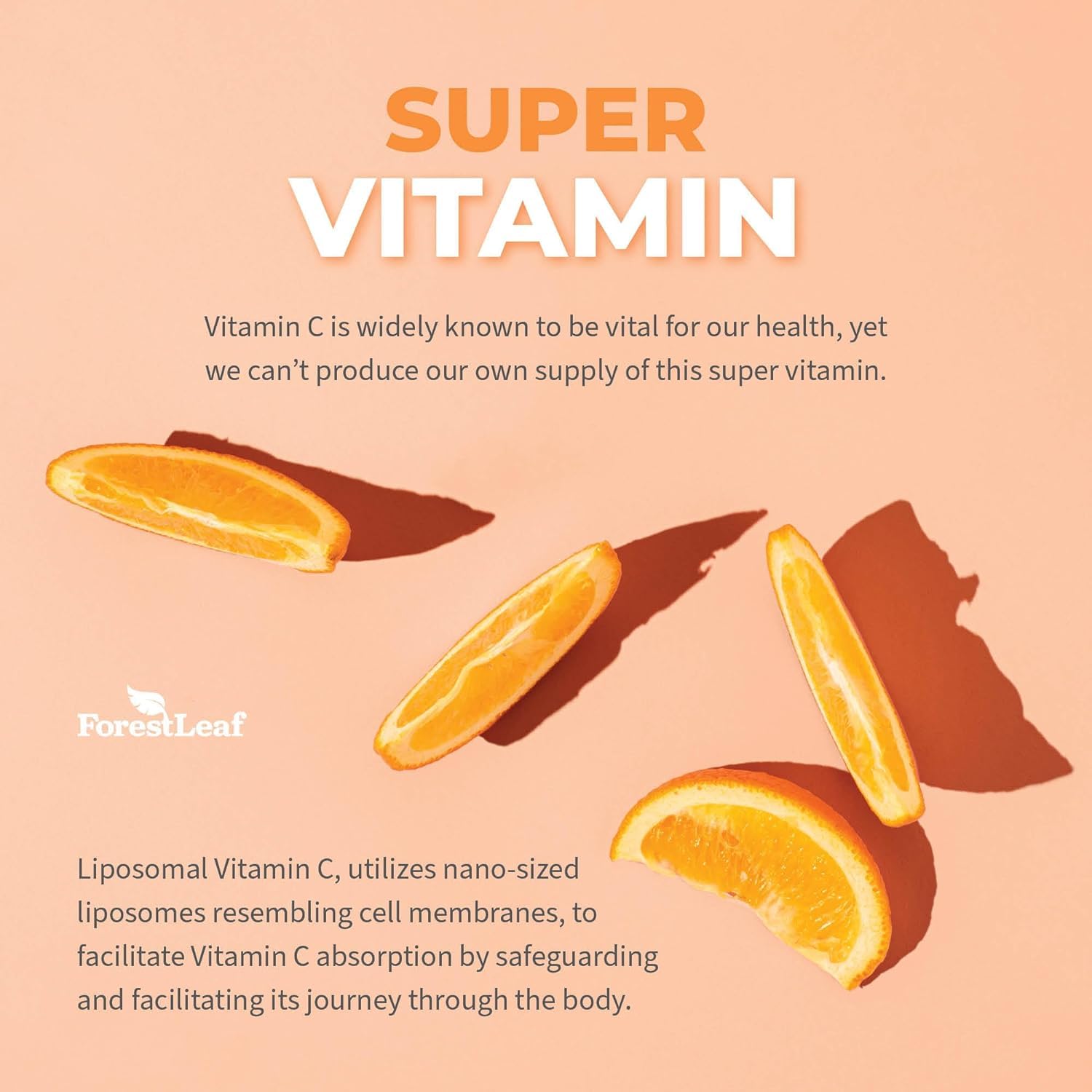 ForestLeaf storage-ready liposomal Vitamin C bottle on pantry shelf