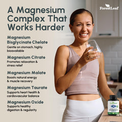 ForestLeaf 5in1 magnesium blend uses multiple forms for broad support.