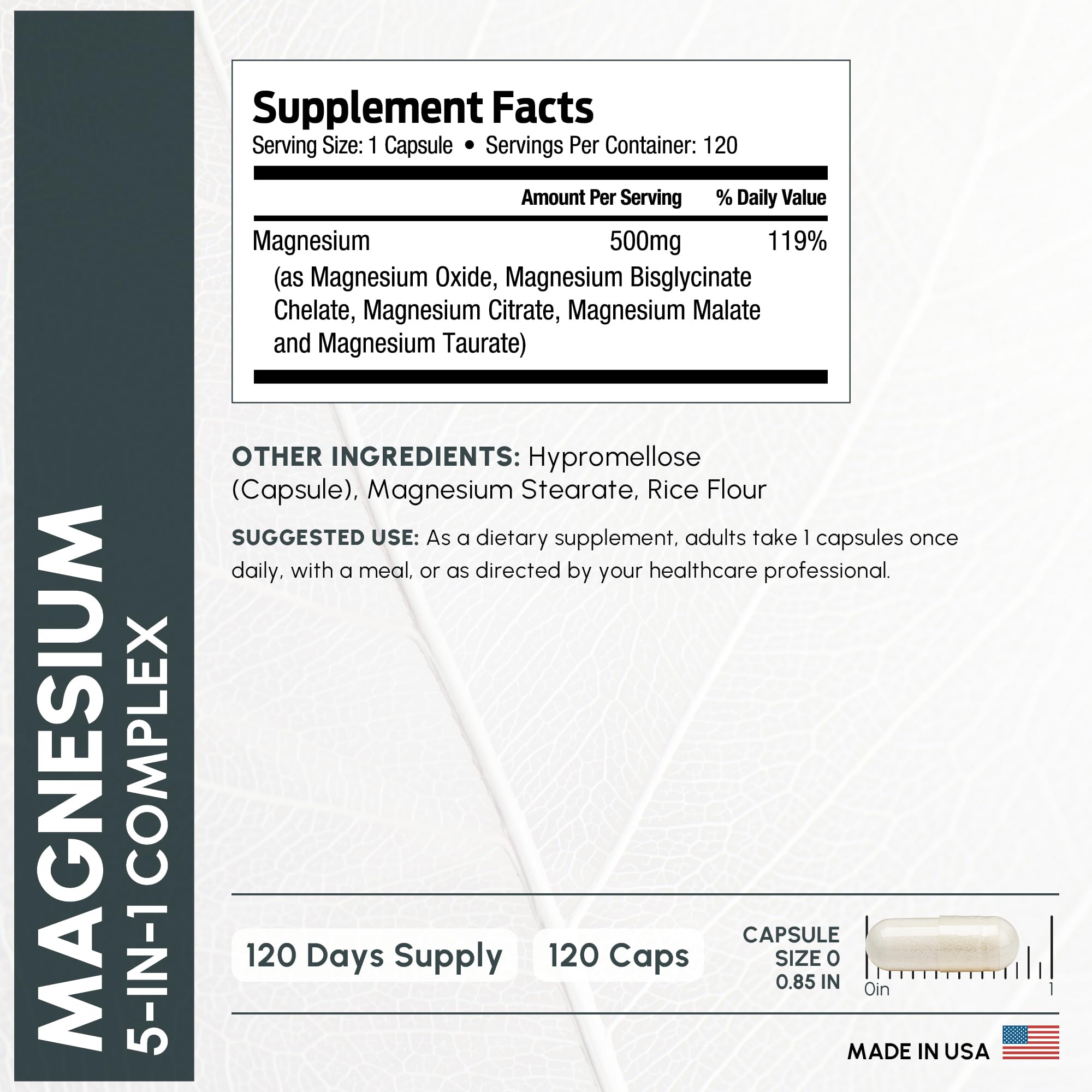 ForestLeaf magnesium complex calm-relaxation image may ease stress.
