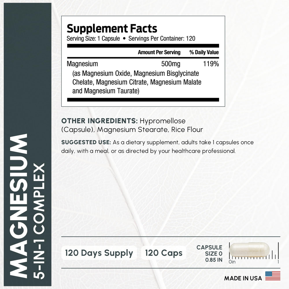 ForestLeaf magnesium complex calm-relaxation image may ease stress.
