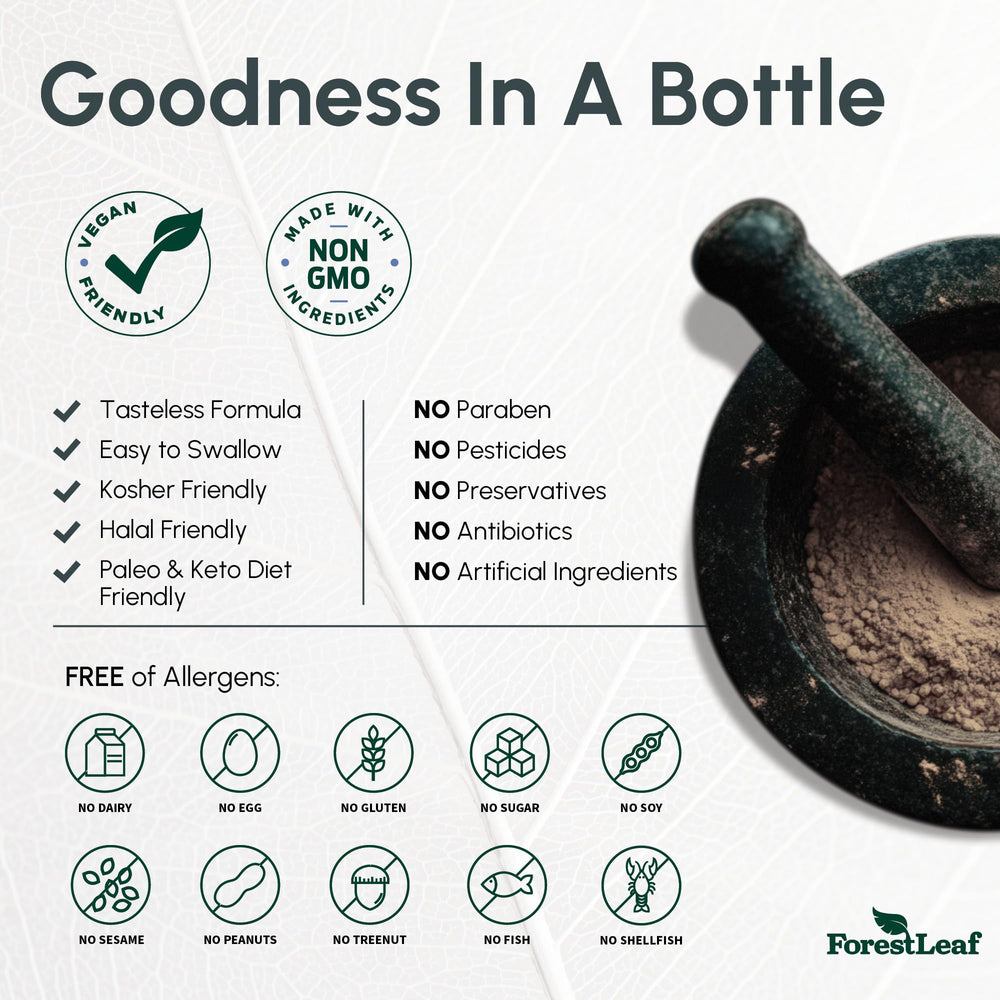 ForestLeaf magnesium complex heart-health support for cardiovascular balance.