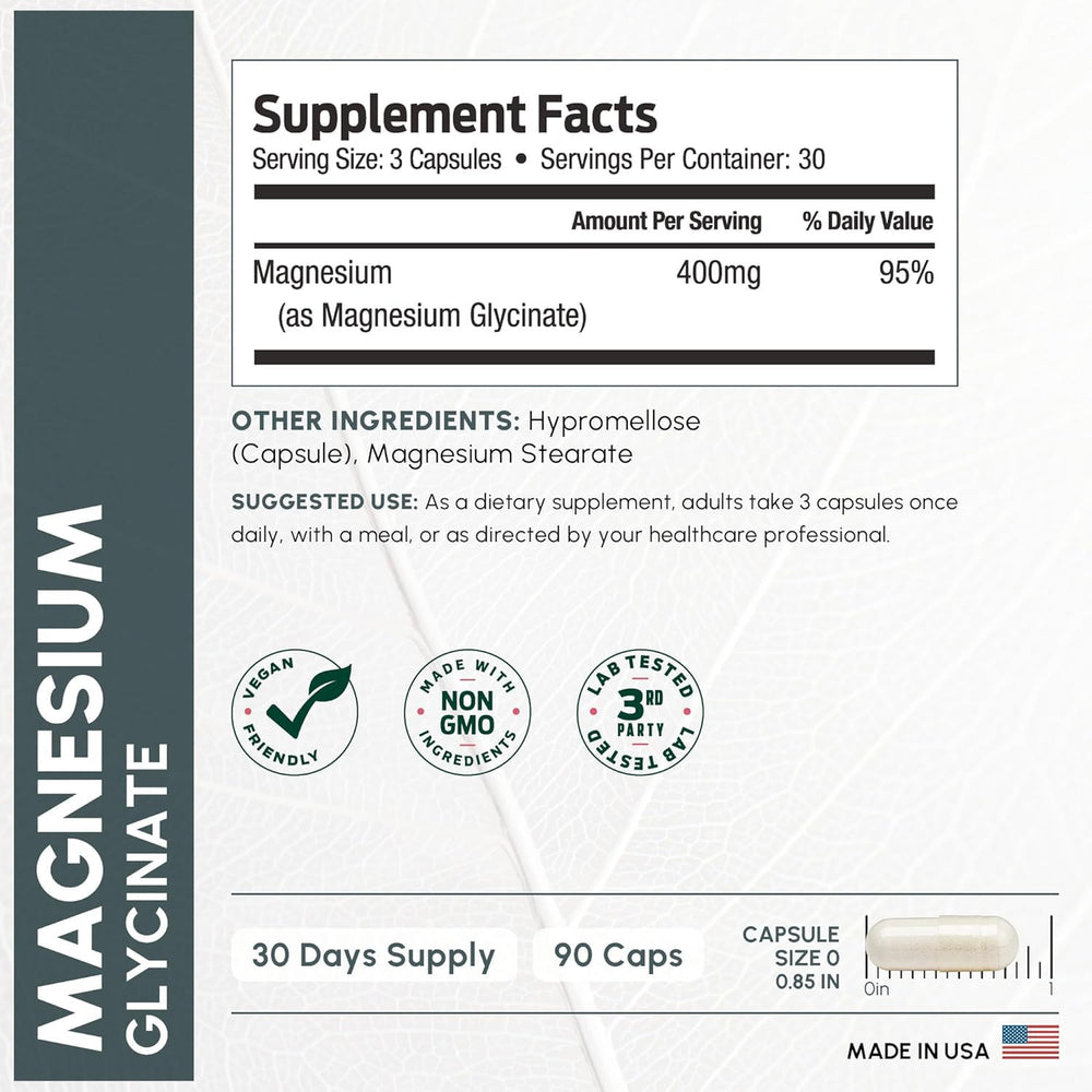 90-capsule ForestLeaf package laid out for daily supplementation