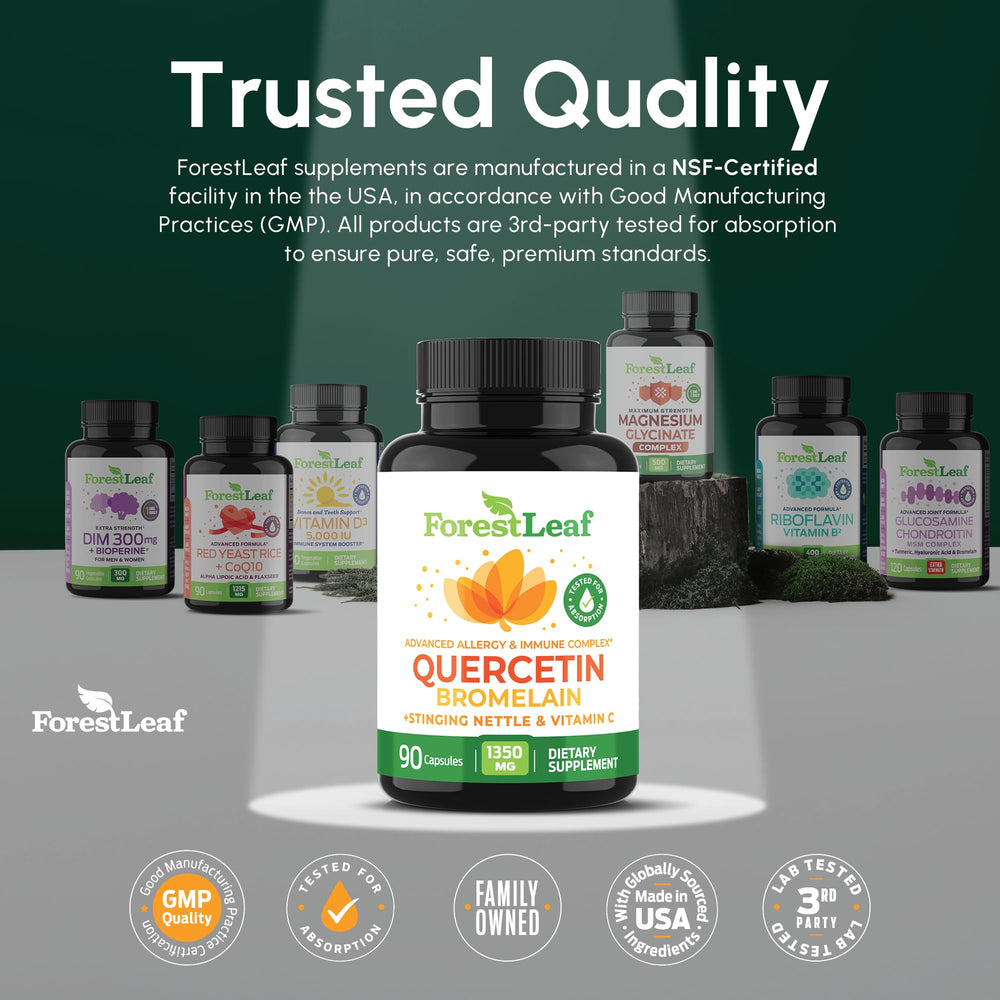 Daily dosage on bottle cap for a simple wellness routine with ForestLeaf.