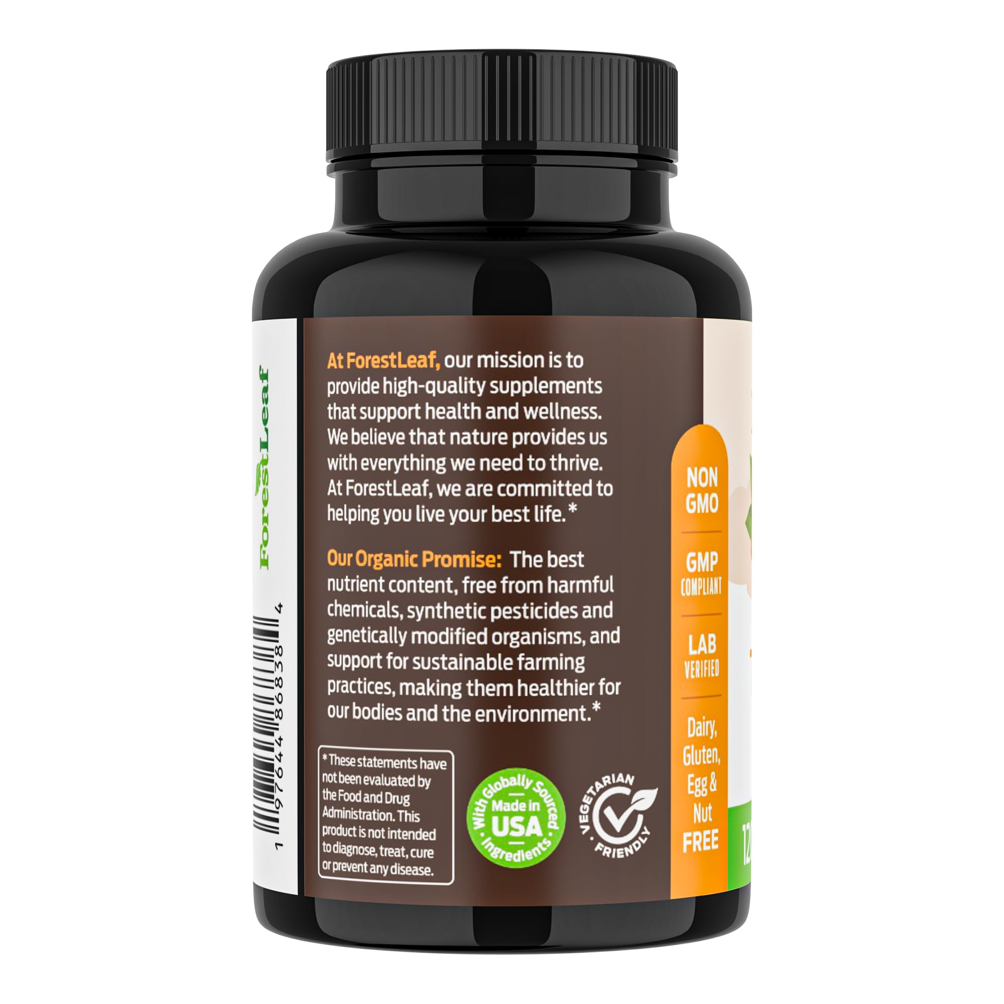 ForestLeaf third-party testing seal reflecting purity and potency.