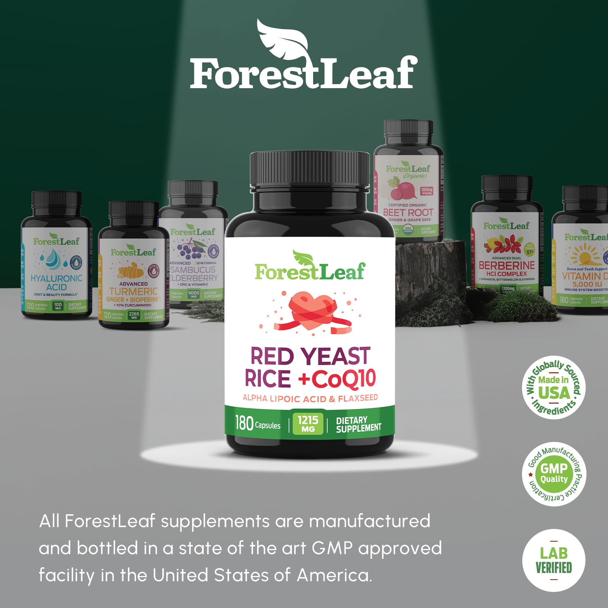 ForestLeaf USA-made lab-tested seal underlines quality and potency.