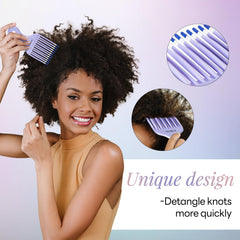 Foretic Smooth Hair Pick angled view highlighting durable teeth.
