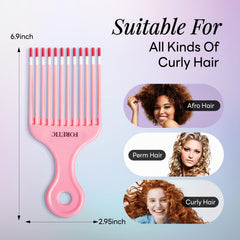 Foretic Smooth Hair Pick close-up teeth detail for snag-free glide.