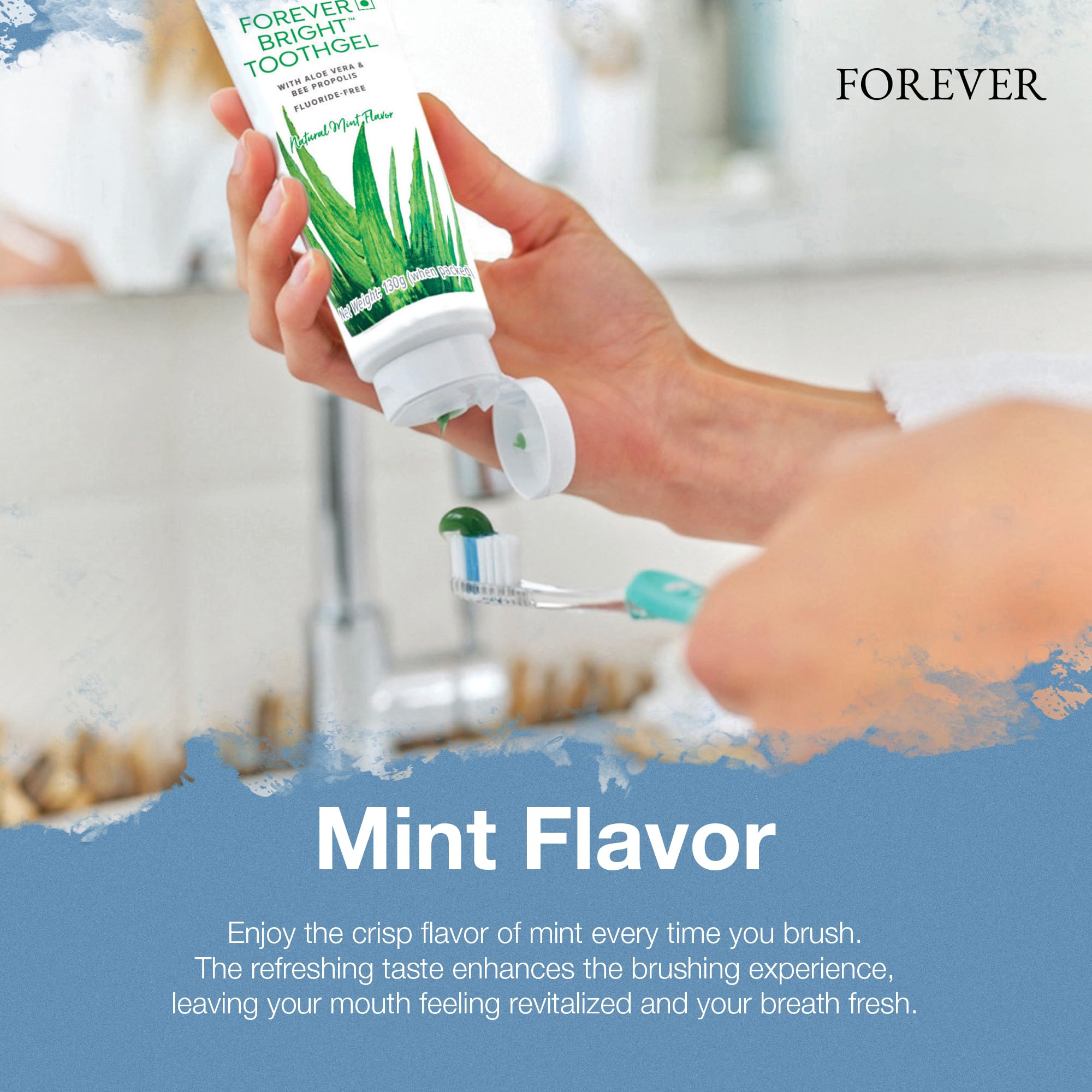 Forever Living Bright Toothgel ideal for daily family brushing routine.