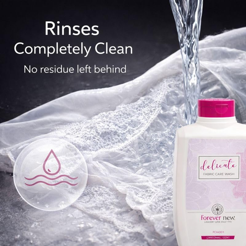 FOREVER NEW eco-conscious formula with no bleach or dyes supports responsible cleaning.