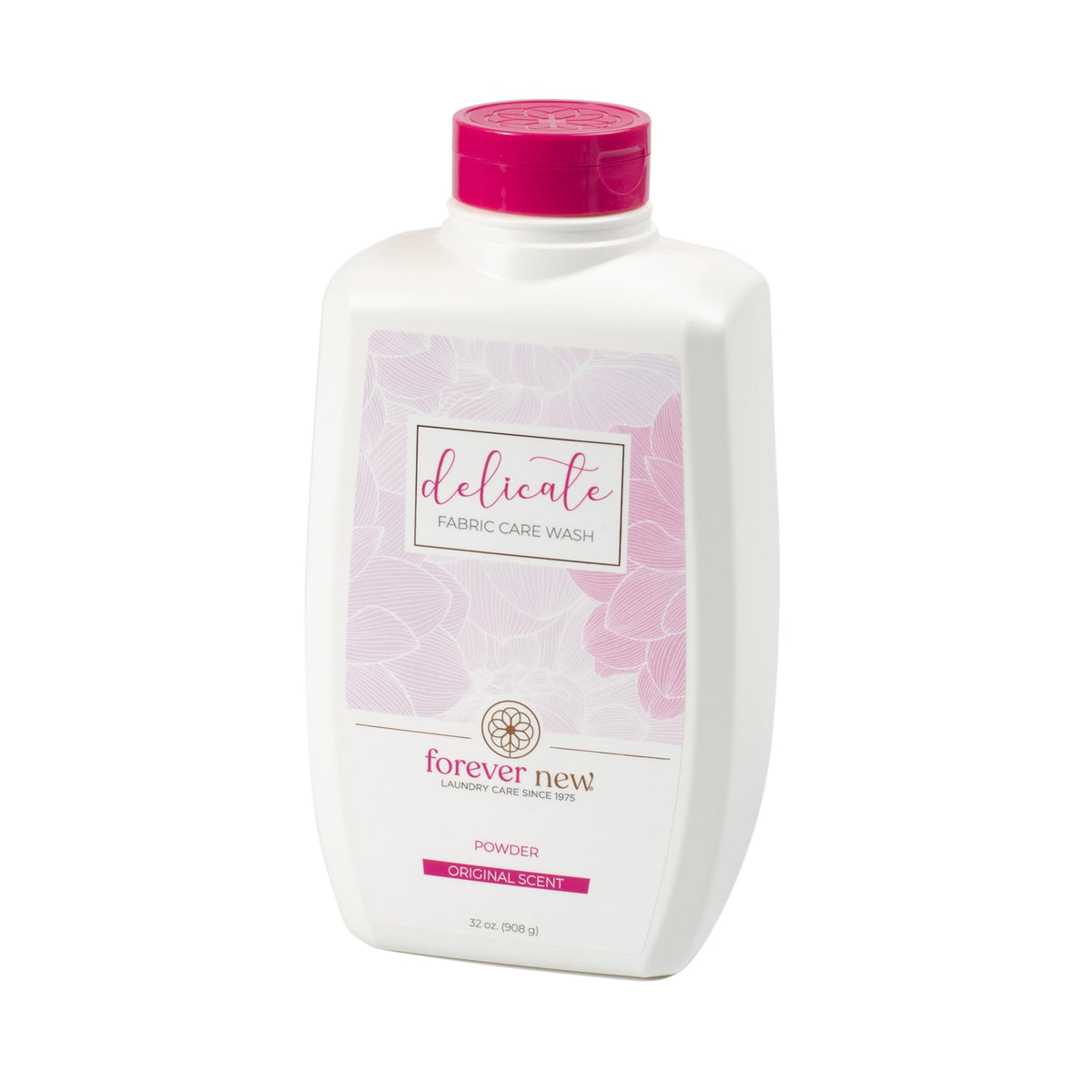 FOREVER NEW packaging shows granular detergent powder for gentle fabric care.