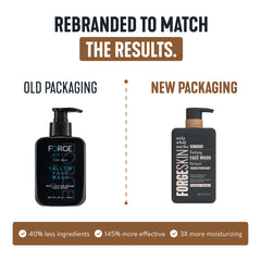Forge Skin Beef Tallow Face Wash foam forming for refreshing cleanse.