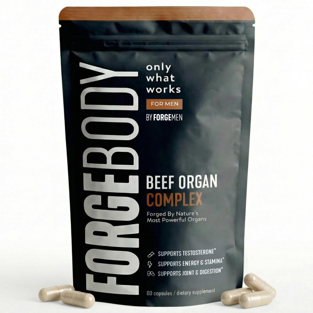 FORGEMEN FORGEBODY liver capsule, whole-food organ blend for daily nutrition support.