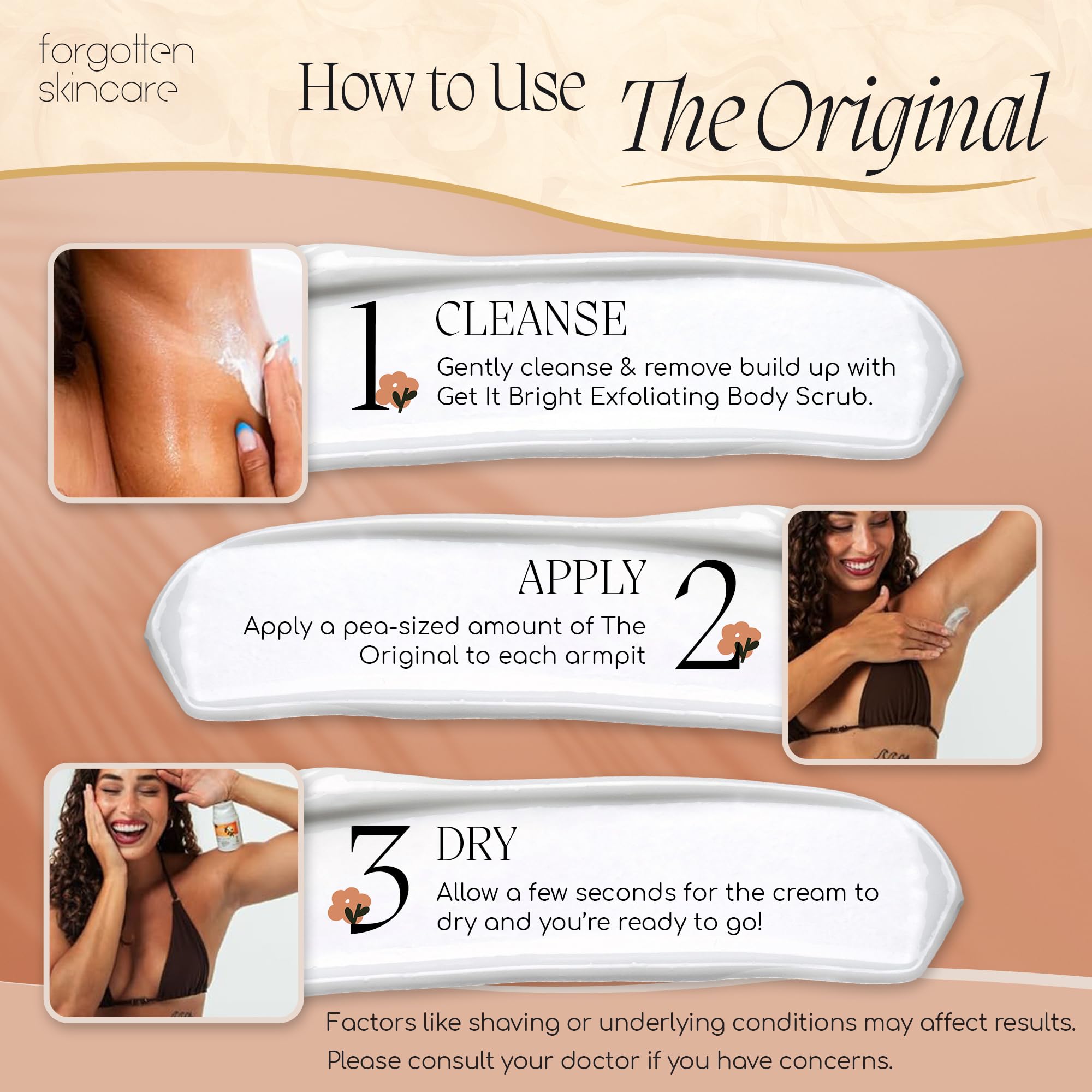 Forgotten Skincare clean vegan cruelty-free formula for underarm care.