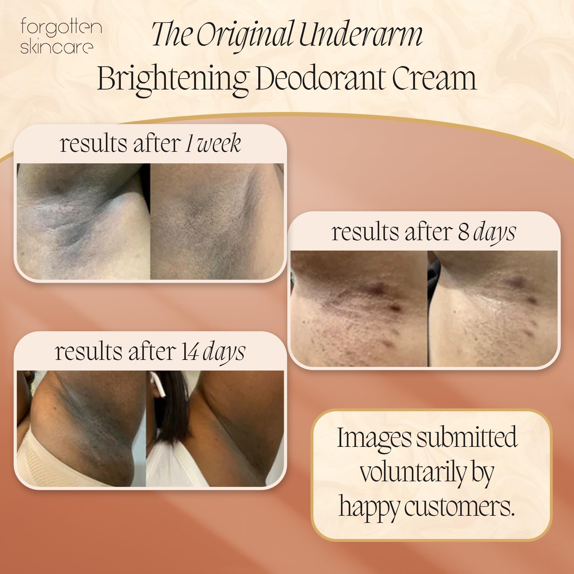 Forgotten Skincare salicylic-acid exfoliation highlights gentle underarm care.