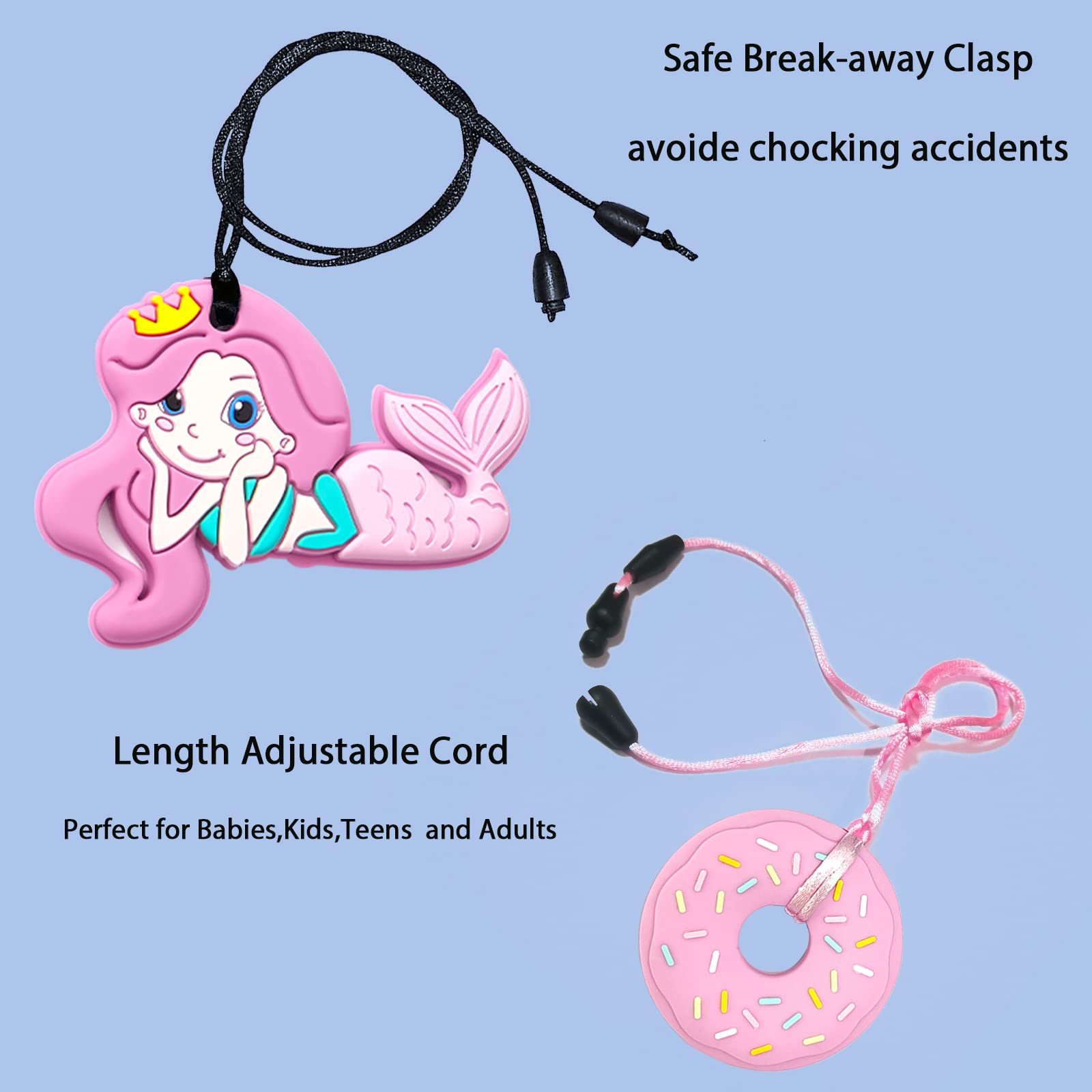 Forgreafa chew necklace unicorn shape helps manage anxiety with tactile feedback.