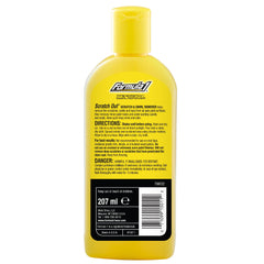 Formula 1 Scratch Out Liquid shown during circular motion application for even polishing.